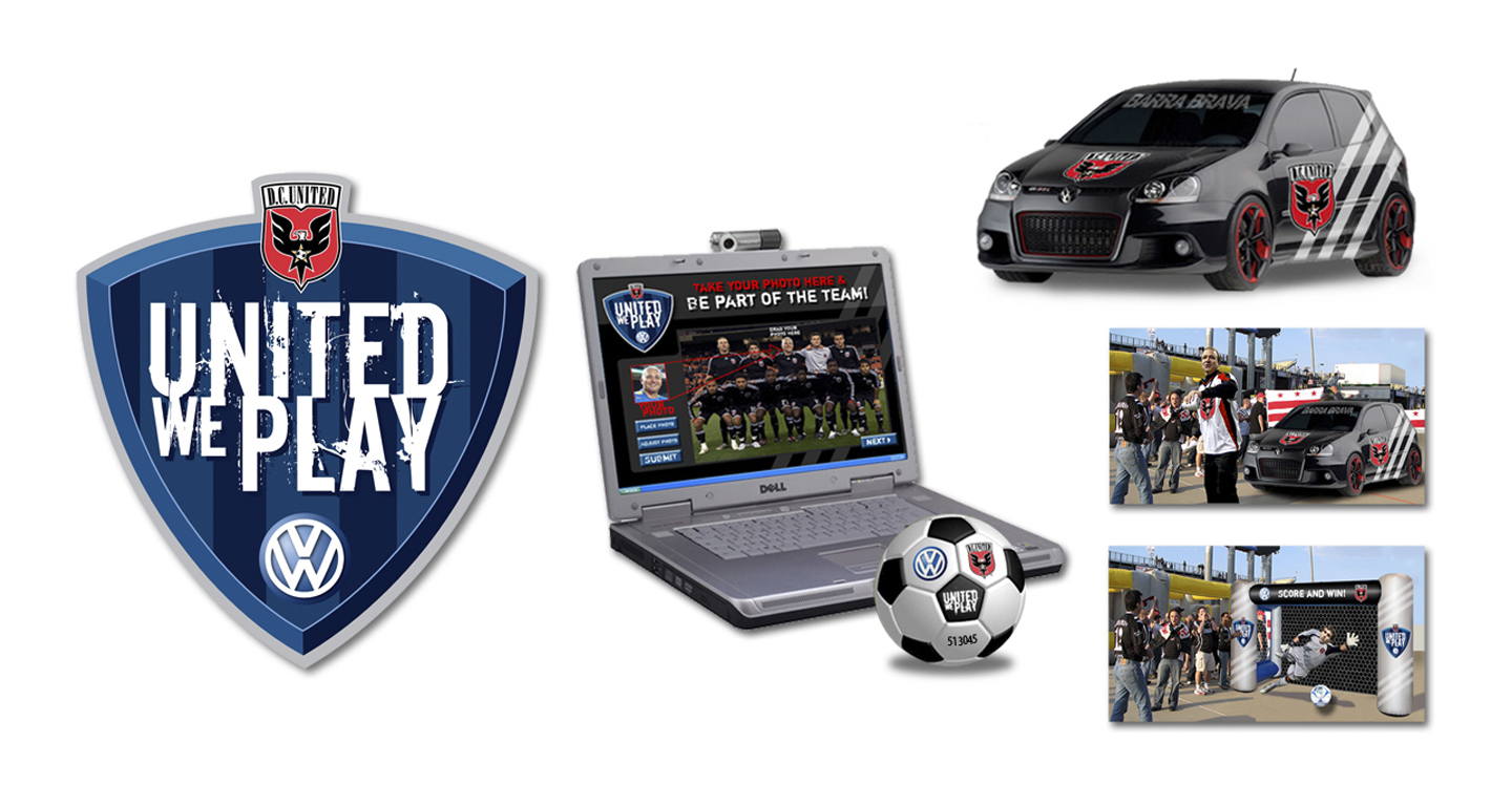 When Volkswagen wanted to sponsor the most popular MLS soccer team, DC United, they wanted to create unique dealer activities, in-stadium events, and promotional overlays.
VW targeted MLS soccer fans because the brands' core values are very similar. Passion, dedication, and loyalty makes each of these brands unique and create the perfect partnership.